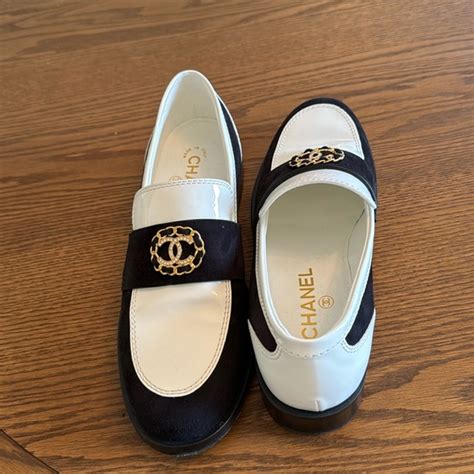 chanel two tone loafers|Chanel shoes price list.